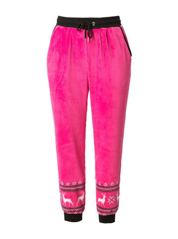 Ulla Popken Loungewear Hose in pink