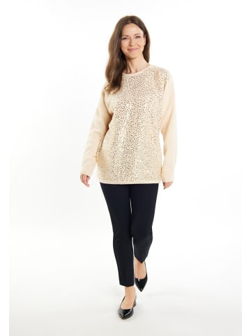 usha BLACK LABEL Damen Strickpullover in Creme