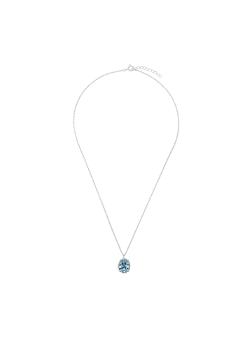 Amor Kette mit Anhänger Silber 925, rhodiniert in Blau