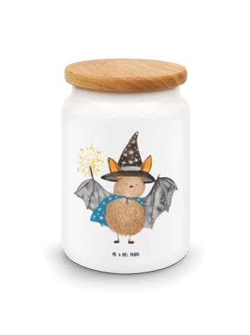 Mr. & Mrs. Panda Dose Fledermaus Zauberer ohne Spruch in Weiß