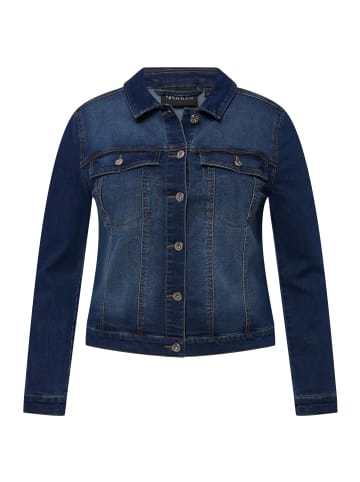 Ulla Popken Jeansjacke in mattes jeansblau