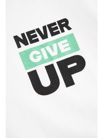 MOKIDA T-Shirt mit kurzen Ärmeln in weiß