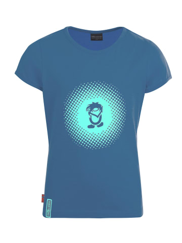 Trollkids T-Shirt "Logo" in Mitternachtsblau / Minze dunkel