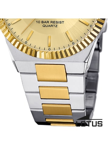 Lotus Chronograph-Armbanduhr Lotus Classic silber,gold groß (ca. 40mm)