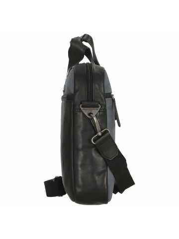 The Chesterfield Brand Fusion Narvik - Laptoptasche 15" 40 cm (steel green) in light grey