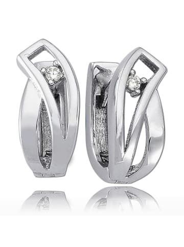 BALIA Silber 925 Damen Creolen Fantasie Ohrring ca. 0,8cm