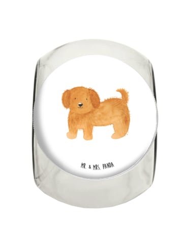 Mr. & Mrs. Panda Bonbonglas Hund Flauschig ohne Spruch in Weiß