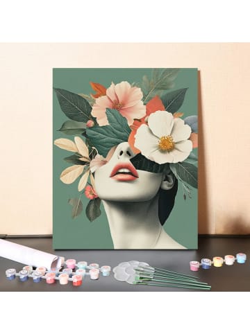 ARTNANAS DIY Malen nach Zahlen Set-"Blütenhaut" 