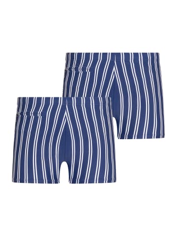 Schiesser Badehose Classic Swim in blau, weiß