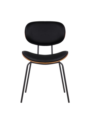 home24 Esszimmerstuhl Hossa (2er-Set) in Schwarz