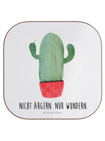 Mr. & Mrs. Panda Tischuntersetzer Kaktus Wut mit Spruch in Weiß