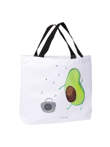 Mr. & Mrs. Panda Damen Schultertasche Avocado Tanzen ohne Spruch in Weiß