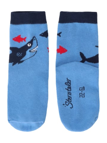 Sterntaler Socken 3er-Pack Fische in samtblau