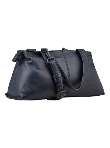 VLD VOi Leather Design 4Seasons Schultertasche Leder 33 cm in blau