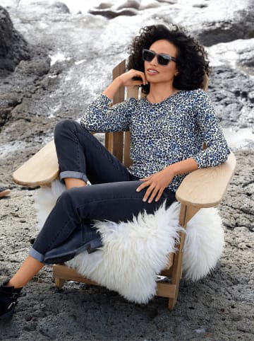 Heine Print-Shirt in champagner-taubenblau-bedruckt