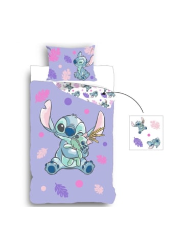 Lilo & Stitch Disney Lilo & Stitch Bettwäsche Set 100 % Baumwolle Bettbezug in Mehrfarbig