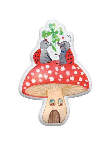 Mr. & Mrs. Panda Plüschkissen Marienkäfer Fliegenpilz ohne Spruch in Weiß