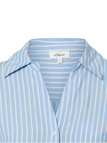 s.Oliver Bluse in hellblau weiß