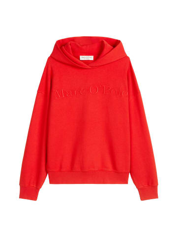 Marc O'Polo Logo-Kapuzensweatshirt relaxed in Bright Red