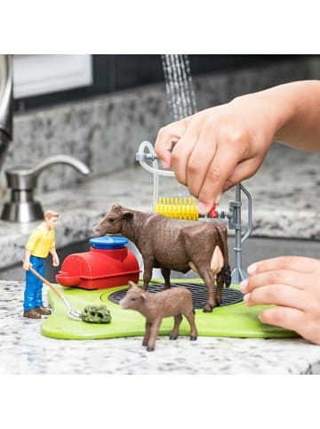 Schleich Spielset Kuh Waschstation 42529