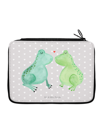 Mr. & Mrs. Panda Federmappe Frosch Liebe ohne Spruch in Grau Pastell