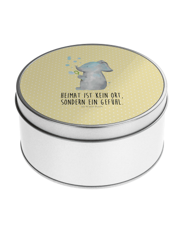 Mr. & Mrs. Panda Blechdose Elefant Seifenblasen mit Spruch in Gelb Pastell