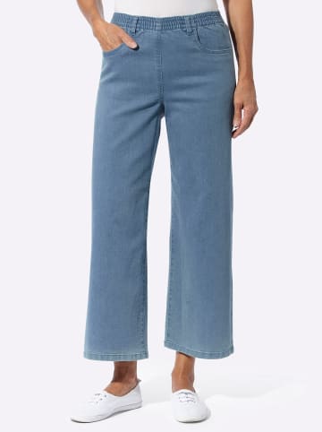 Sieh an! 7/8-Jeans in blue-bleached + koralle