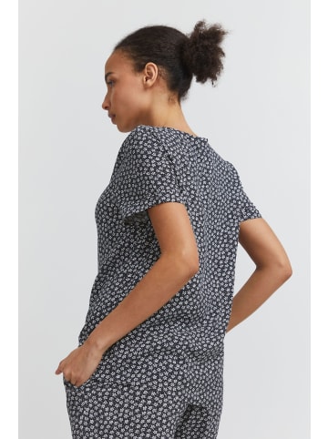 ICHI T-Shirt IHVERA SS14 - 20116389  Gemustertes T-Shirt in nachtblau