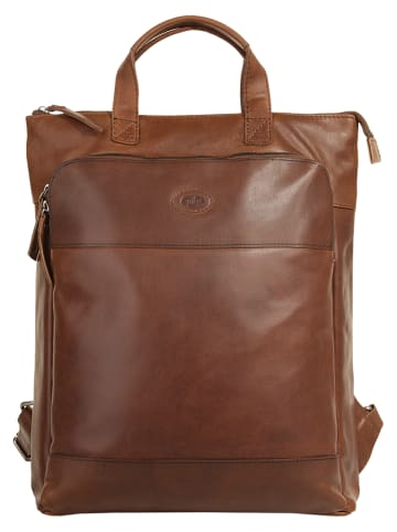 piké Rucksack echt Leder in braun