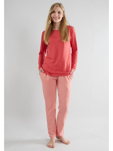 Götzburg Pyjama Josselin in rot-mittel-Karo