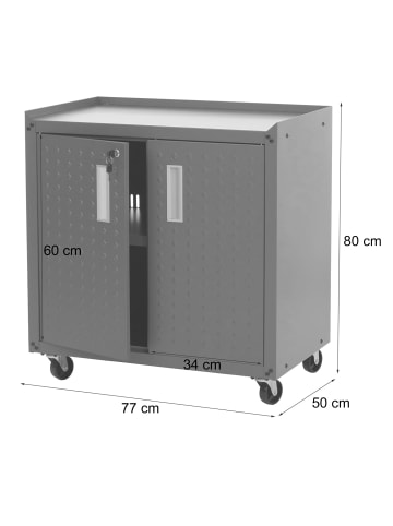 MCW Rollschrank O52, Dunkelgrau