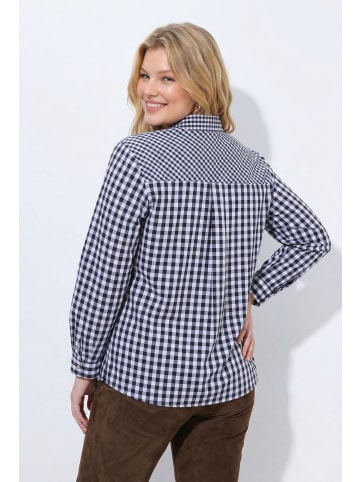 Ulla Popken Trachtenbluse in schwarz