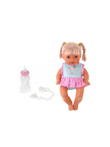 Wisam® Babypuppe in Tragetasche, Flasche, Schnuller, spricht