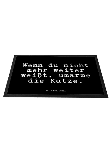 Mr. & Mrs. Panda Sauberlaufmatte Wenn du nicht mehr... mit Spruch in Schwarz