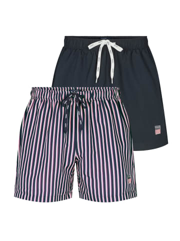 VINSON Badeshorts VMRucer in Prism Pink-Dark Sapphire