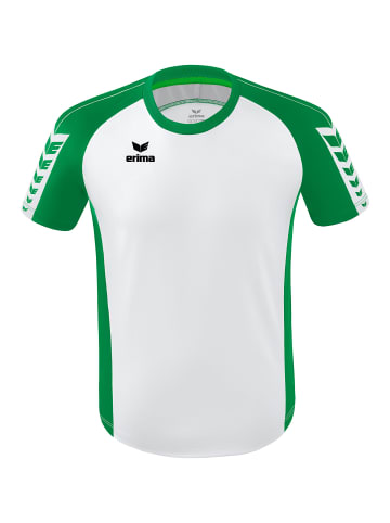 erima Kinder Six Wings Trikot in weiß/smaragd