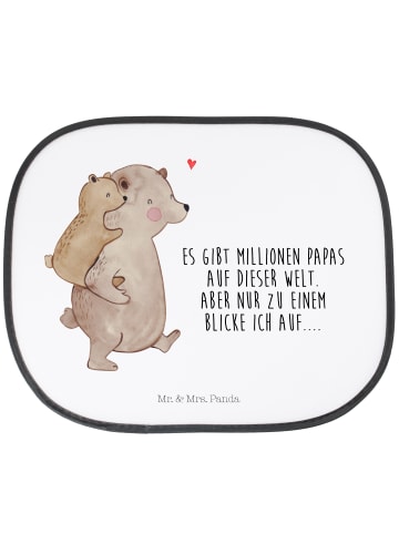 Mr. & Mrs. Panda Sonnenblende Auto Papa Bär mit Spruch in Weiß