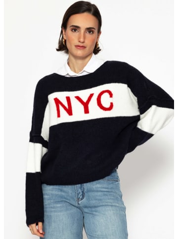 SASSYCLASSY Oversize Pullover "PARIS" in Blau