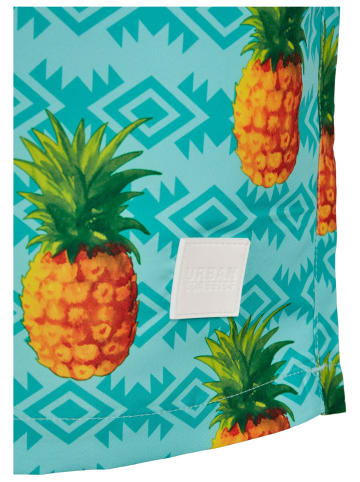 Urban Classics Badeshorts in pineapple aop