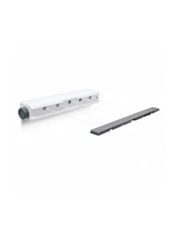 relaxdays Wandtrockner in Weiß/Grau - (B)47 x (H)7 x (T)7,5 cm