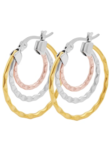 Adeliás Damen Ohrringe – Creole aus Edelstahl in silber