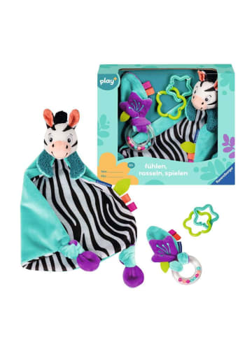 Ravensburger Play+ Fühlen, rasseln, spielen (Geschenk-Set: Zebra) - ab 0 Monate 0-24 Monate in bunt