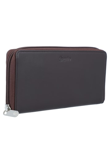 Esquire New Silk Geldbörse Leder 19 cm braun