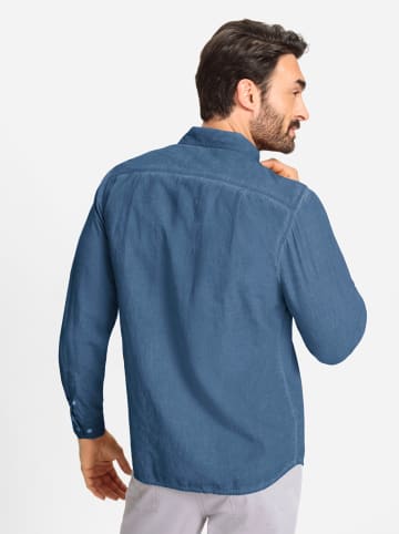 WITT WEIDEN Langarm-Hemd in jeansblau