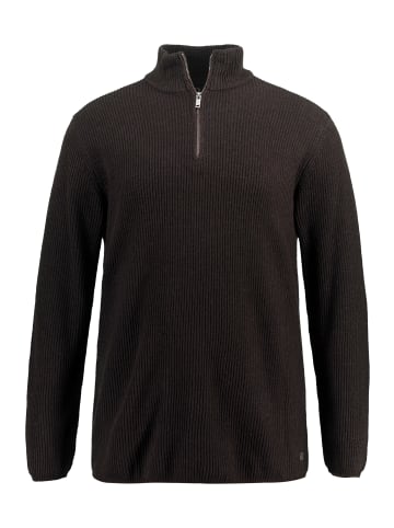 JP1880 Pullover in dunkelbraun