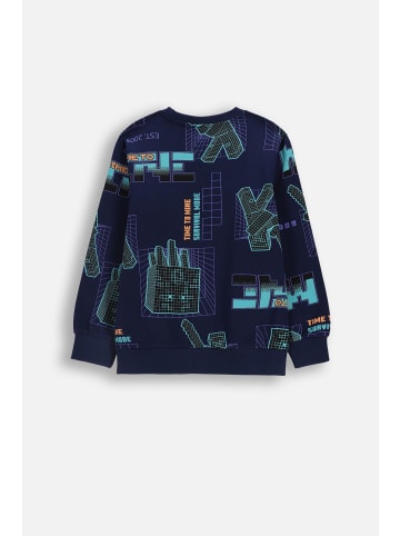 Coccodrillo Baumwoll-sweatshirt in dunkelblau