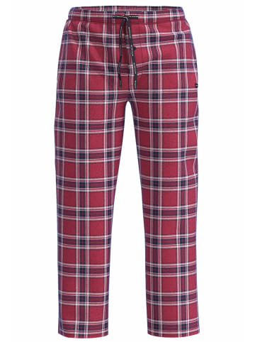 Tom Tailor Lange-Hose Toledo in rot-mittel-Karo