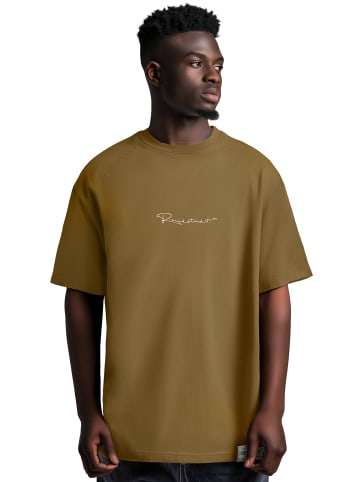 Reichstadt Herren Oversized T-Shirt in Khaki