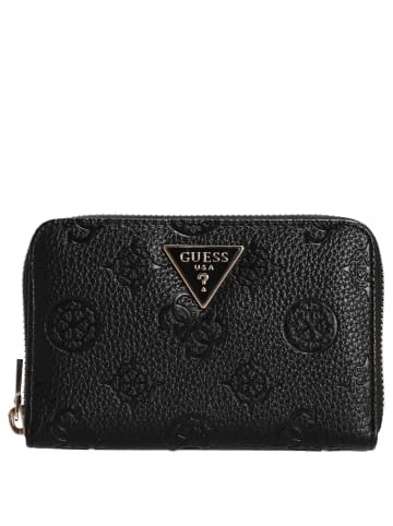 Guess Cresidia II SLG Med Zip Around - Geldbörse (black logo) in black logo