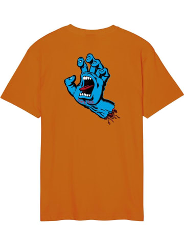 Santa Cruz T-Shirt "Screaming Hand Chest T-Shirt" in Orange